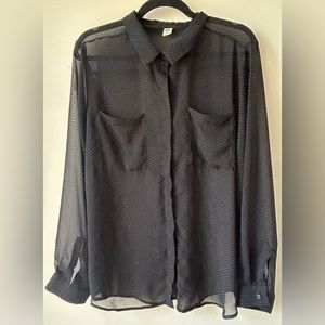 Sheer button up